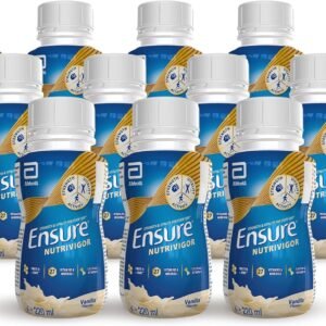 ensure nutrivigor nutritional shake – vanilla flavour – 12 x 220ml – boosts energy – ready to drink – food supplement with protein, hmb and27 vitamins and minerals